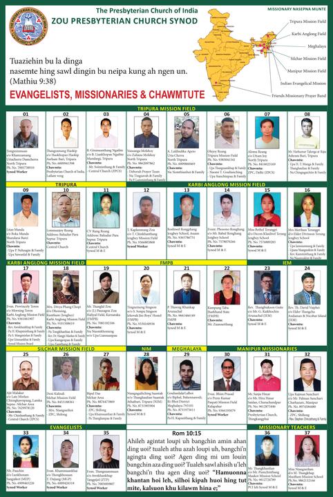 Missionries & Sponsors 2024 Chart Missionries & Sponsors 2024 Chart