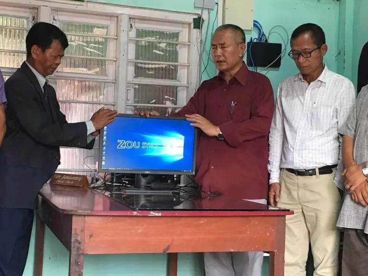 Computer System set latna [Head Clerk Room]